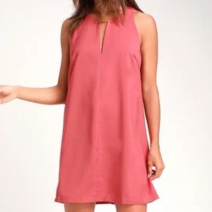 Lulus Dusty Rose Shift Dress